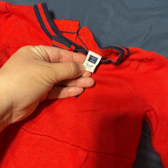 Janie and Jack Little Girls Long Sleeve Dress - Picture 3 of 4